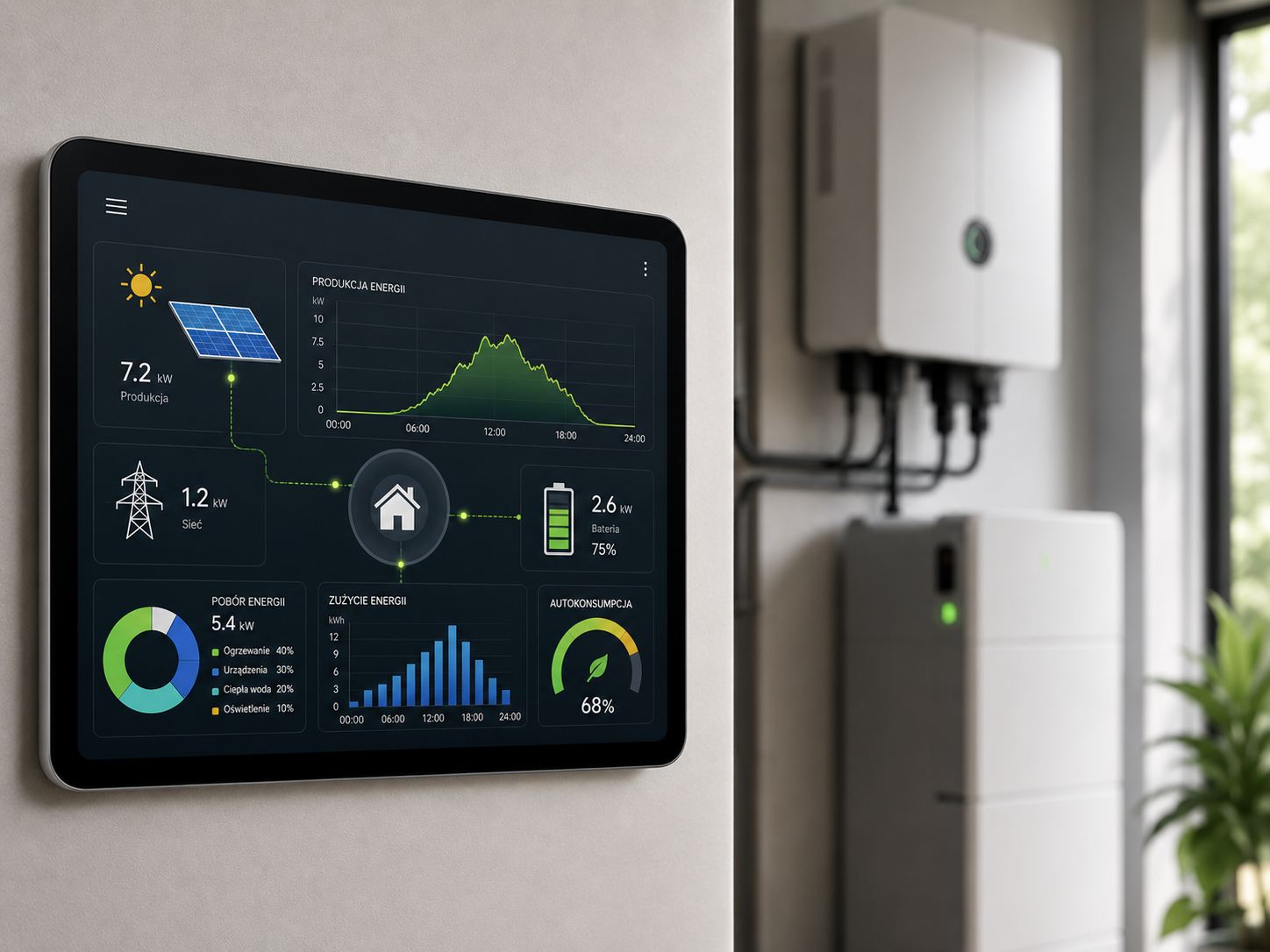 Panel monitoringu produkcji i zużycia energii